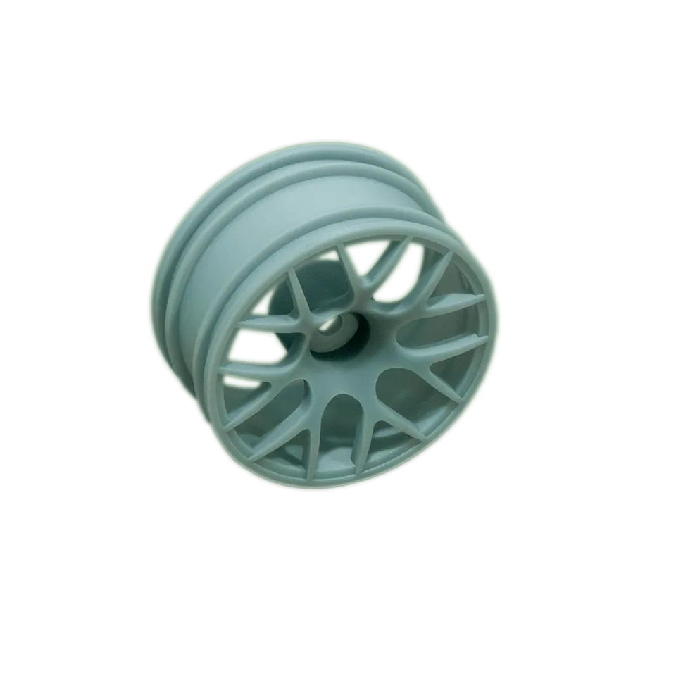 SLA 3D-printed wheel with fine spoke detail
